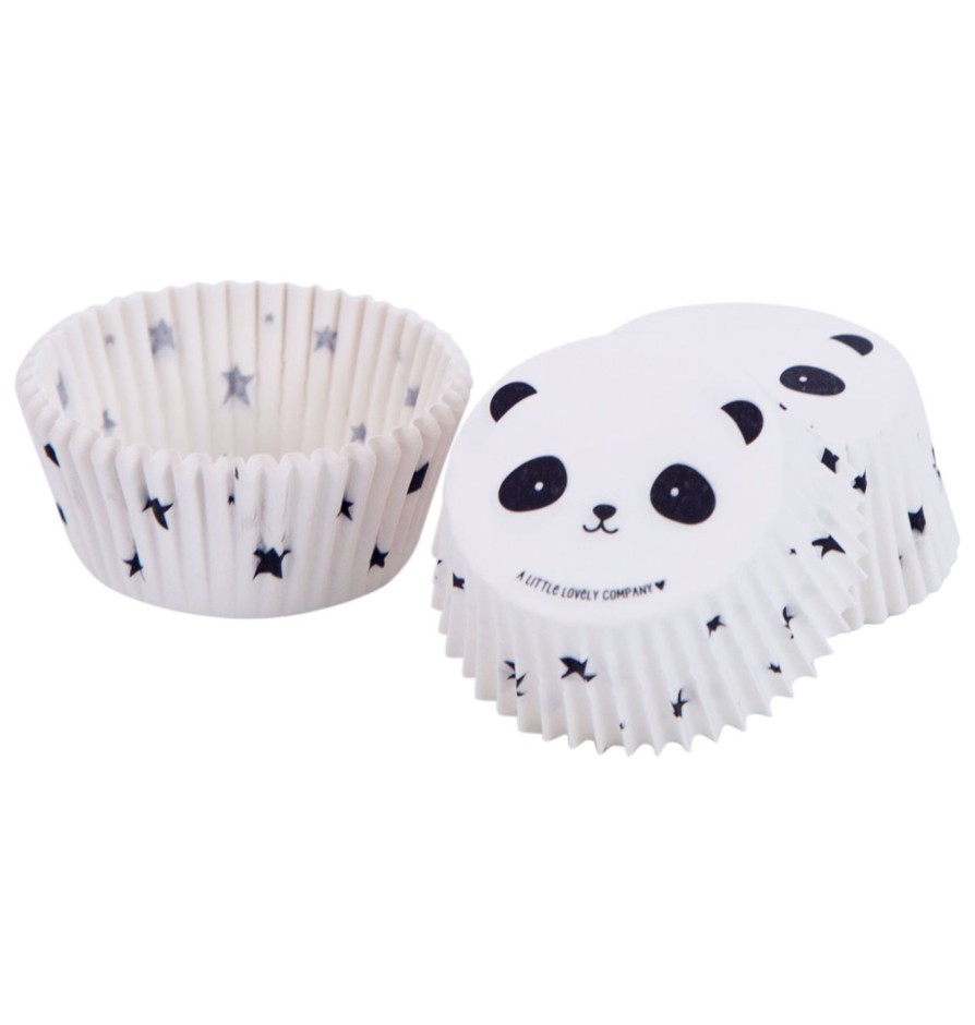 Mealtimes & Care A Little Lovely Company Baking & Making | Cupcake Cases - Panda