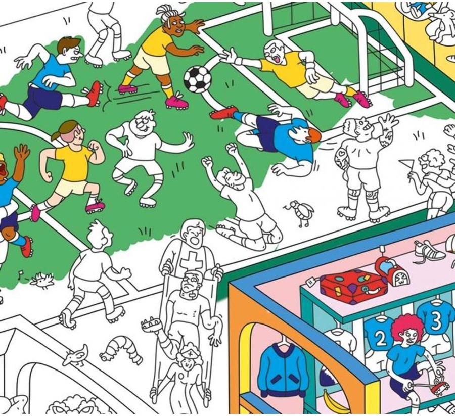 Toys & Play OMY Crafts | Coloring Poster - Football