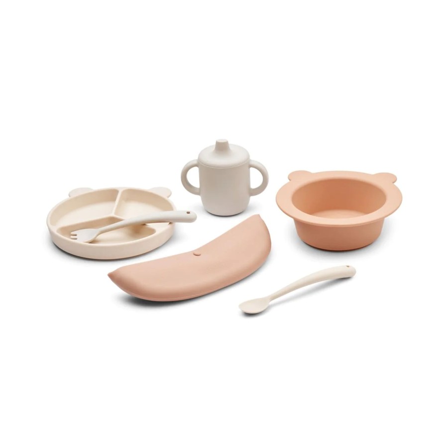 Mealtimes & Care Liewood Dinner Sets | Stina Gift Set - Tuscany Rose