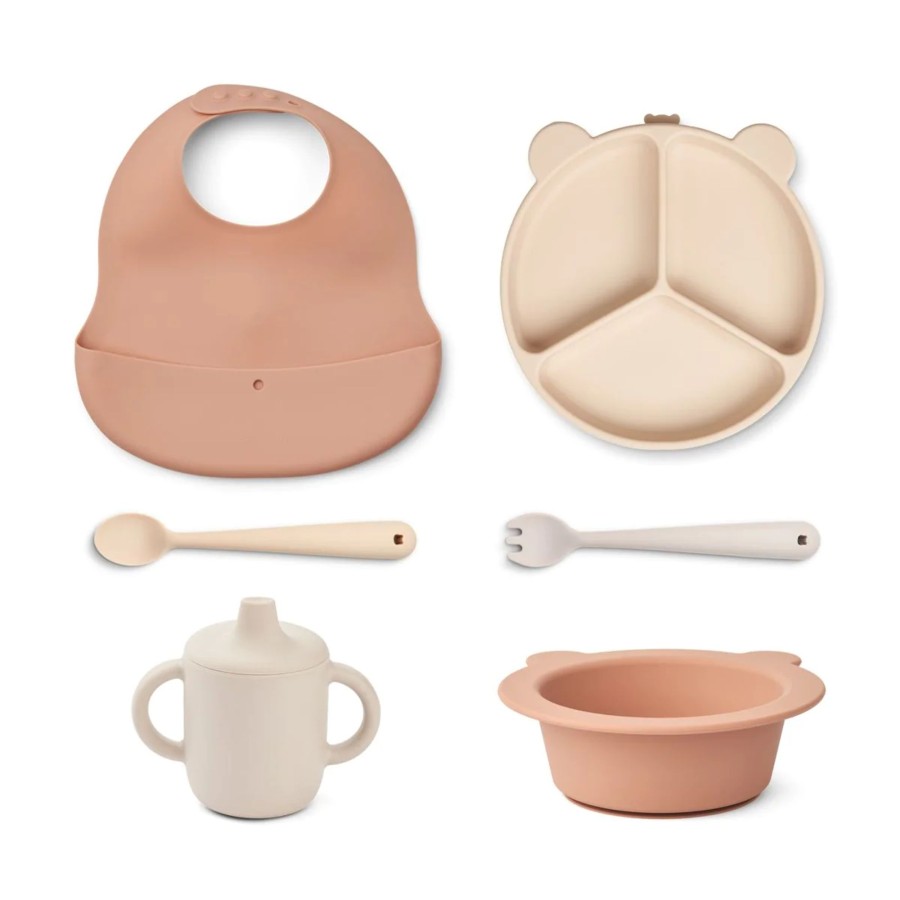 Mealtimes & Care Liewood Dinner Sets | Stina Gift Set - Tuscany Rose