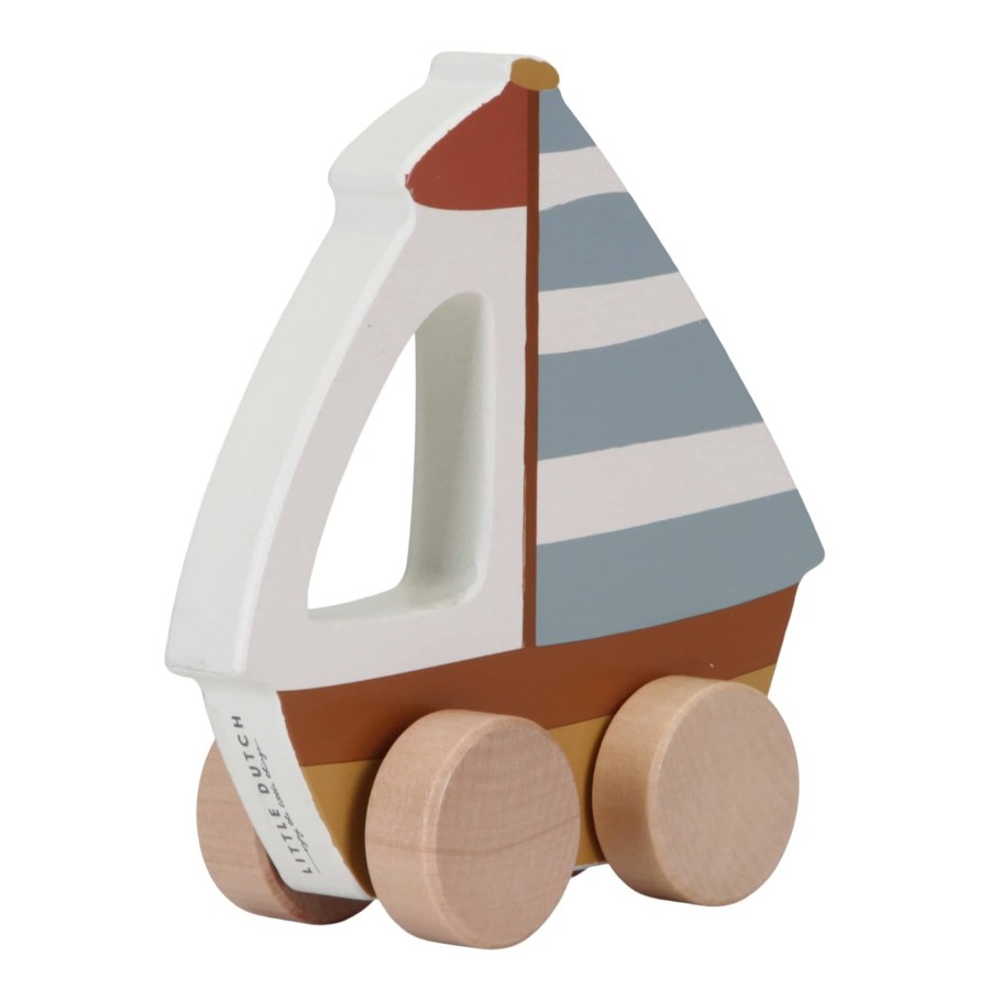 Toys & Play Little Dutch Cars & Transport | Wooden Sailboat Sailors Bay