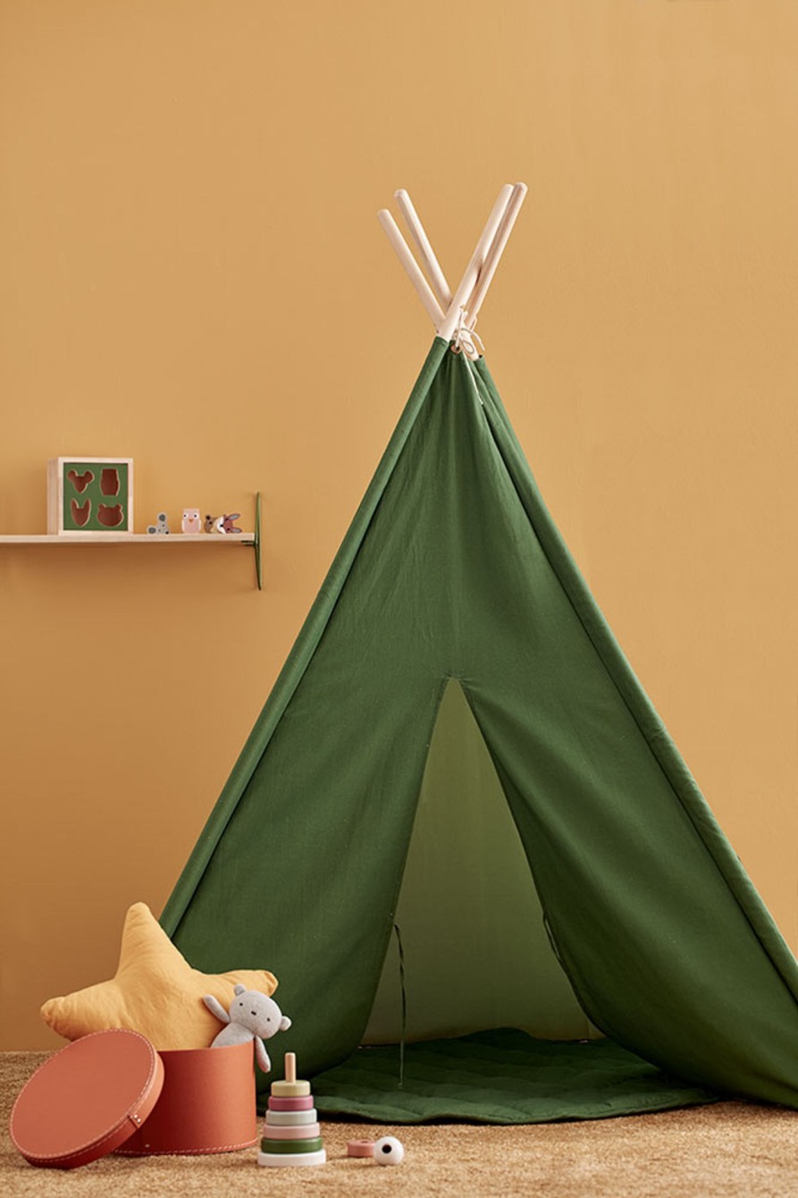 Nursery & Interior Kids Concept Teepee, Tents & Tunnels | Teepee Tent Green