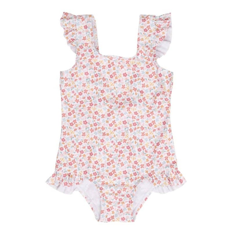 Clothing & Accessories Little Dutch Swimwear | Bathsuit Ruffles Summer Flowers