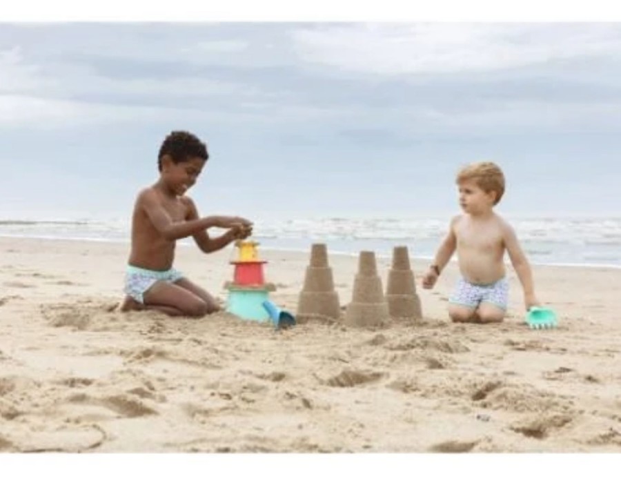 Outdoor Quut Buckets & Spades | Toy Set In A Beach Bag With Pyramid And Rake-Shovel