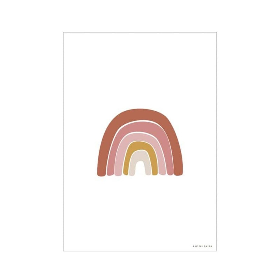 Nursery & Interior Little Dutch Art & Prints | Poster A3 - Horizon - Pink