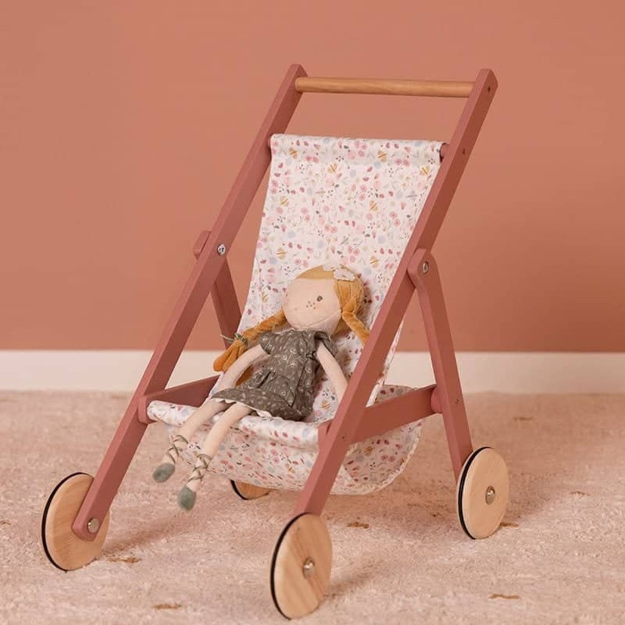 Toys & Play Little Dutch Dolls & Accessories | Doll Stroller Flowers & Butterflies