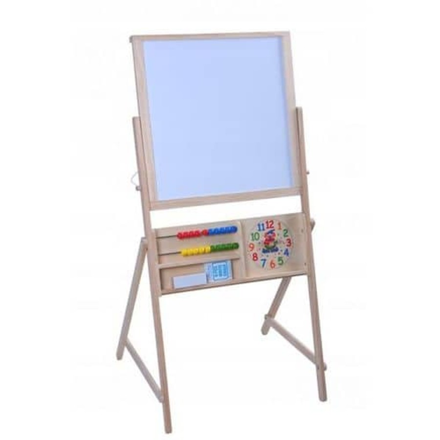 Toys & Play Gerrardo's Educational Play | Double Sided Wooden Easel / Blackboard