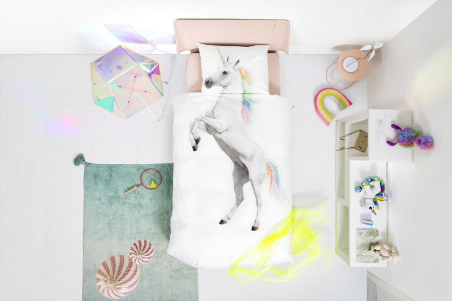 Nursery & Interior Snurk Duvet & Pillowcases | Unicorn - Organic Bed Linen Set