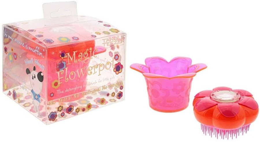 Clothing & Accessories Tangle Teezer Kids Beauty | Tangle Teezer Magic Flowerpot Hairbrush For Kids, Princess Pink