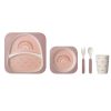 Mealtimes & Care Bloomingville Dinner Sets | Ninni Serving Set, Rose, Bamboo