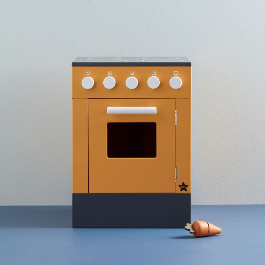 Toys & Play Kids Concept Play Kitchens | Stove Yellow - Bistro