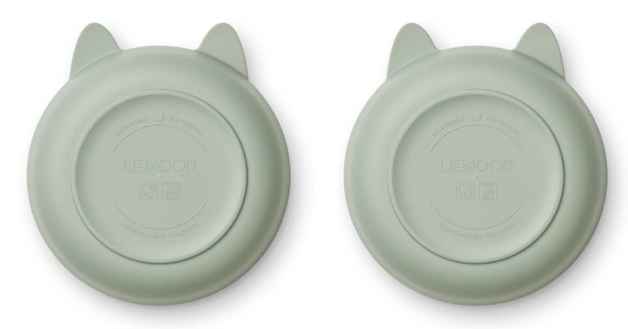 Mealtimes & Care Liewood Dinner Sets | Solina Bowl - 2 Pack Rabbit Dusty Mint