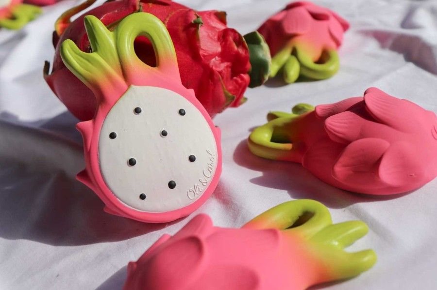 Toys & Play Oli & Carol Rattles & Teethers | Fucsia The Dragonfruit