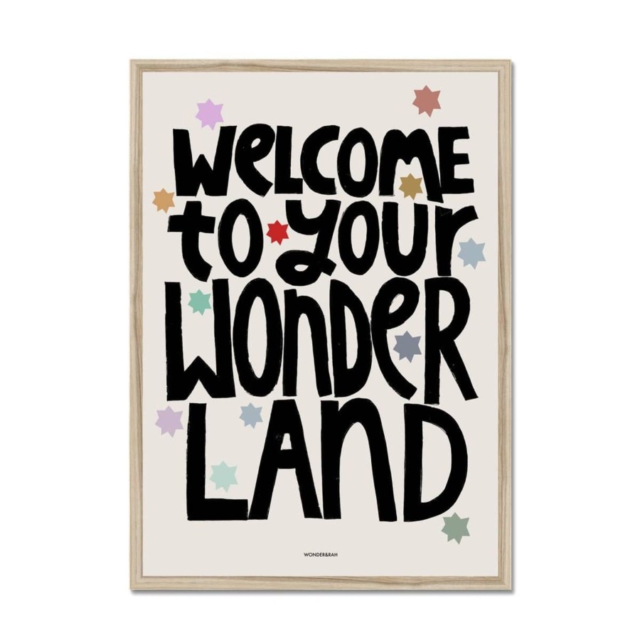 Nursery & Interior Wonder & Rah Art & Prints | Wonderland Children'S Print - A3