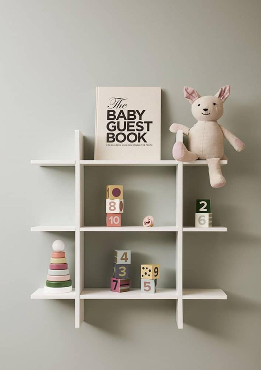 Nursery & Interior Kids Concept Shelves & Book Storage | Wall Shelf 3 Level White Star