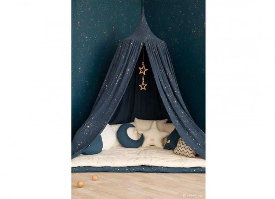 Outdoor Nobodinoz Accessories | Canopy Amour Gold Stella Night Blue