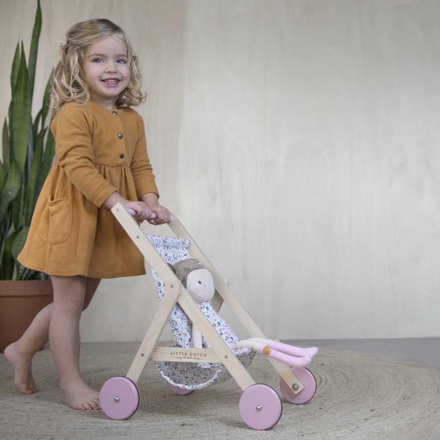 Toys & Play Little Dutch Dolls & Accessories | Doll Stroller - Spring Flowers