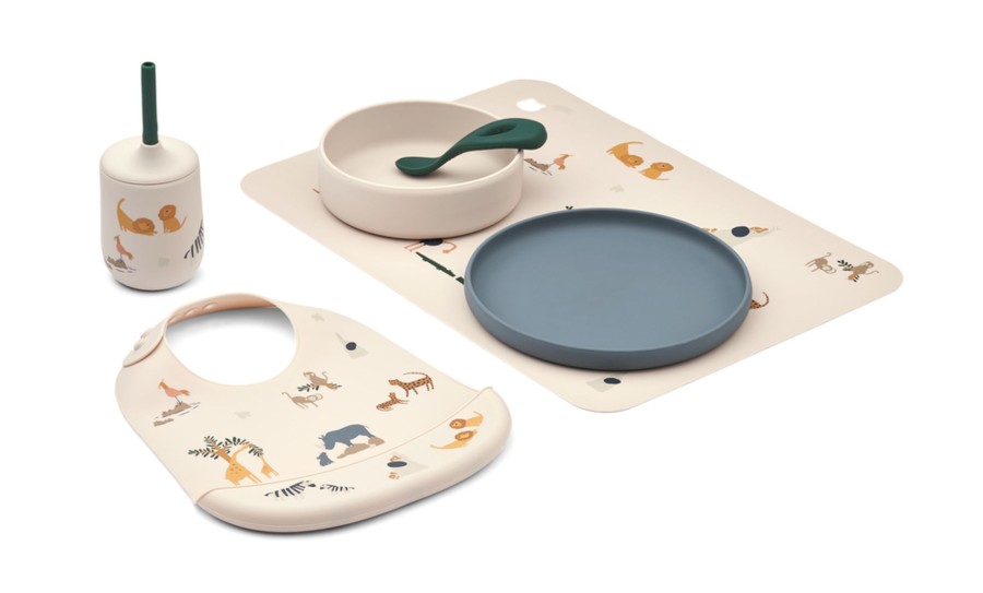 Mealtimes & Care Liewood Dinner Sets | Tine Gift Set - All Together/Sandy