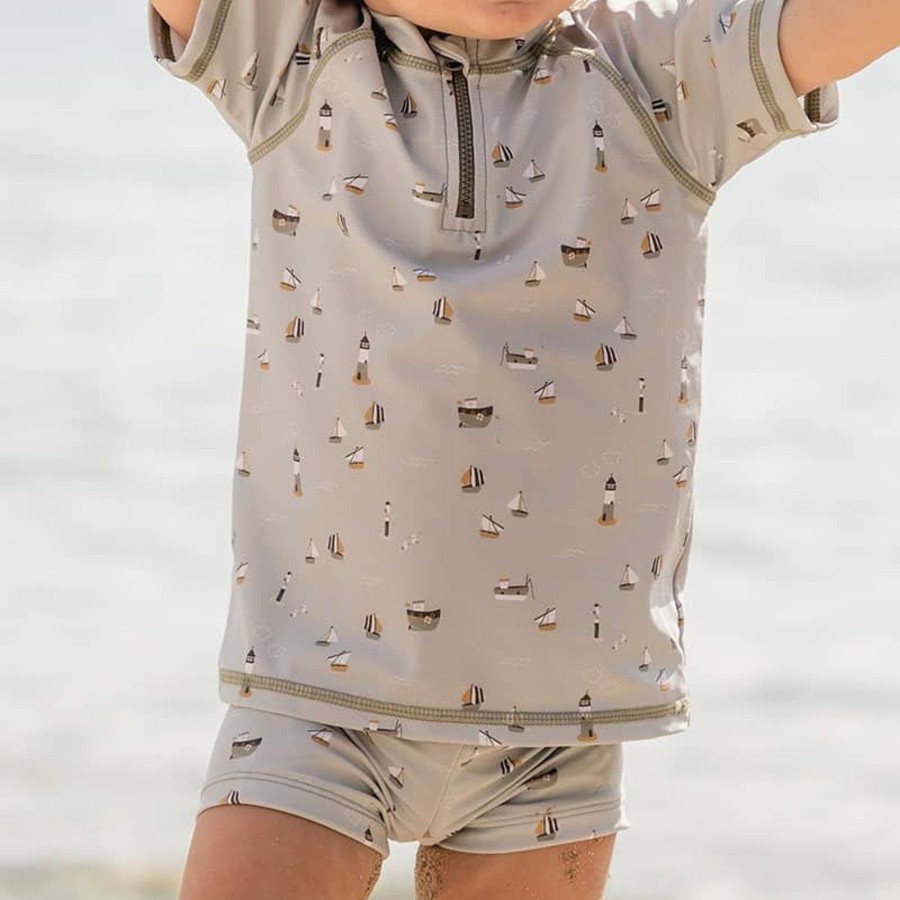 Clothing & Accessories Little Dutch Swimwear | Swim Pant Sailors Bay Olive