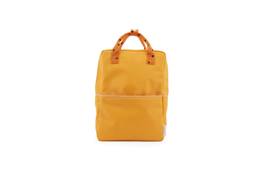 Clothing & Accessories Sticky Lemon Kids Backpacks | Large Backpack Freckles - Sunny Yellow + Carrot Orange + Candy Pink