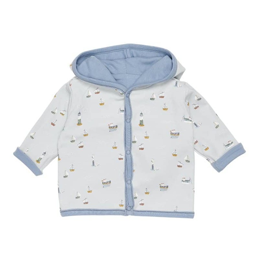 Clothing & Accessories Little Dutch Baby 0-2 Years | Reversible Jacket Sailors Bay Blue