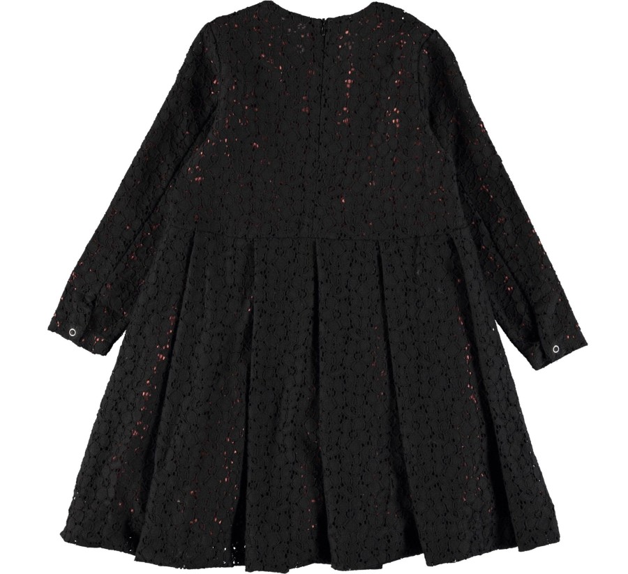 Clothing & Accessories Molo Girl 2-12 Years | Cici Black Lace Dress