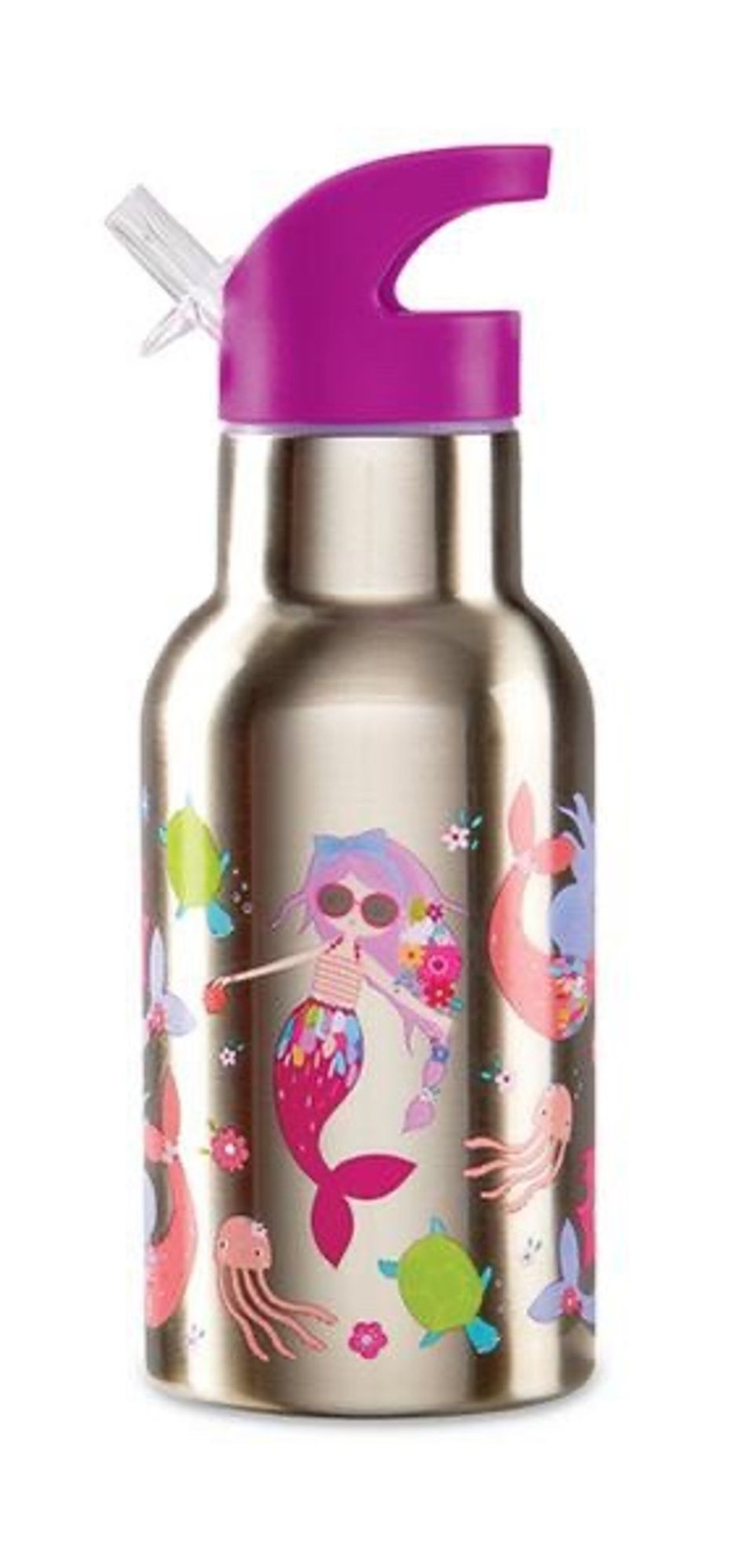 Mealtimes & Care Crocodile Creek Water Bottles | Stainless Bottle - Mermaids