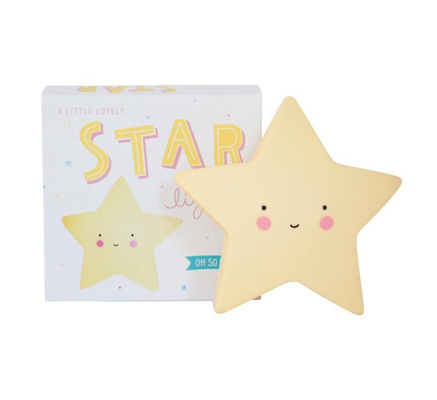 Nursery & Interior A Little Lovely Company Shelf Decor | Star Light - Yellow