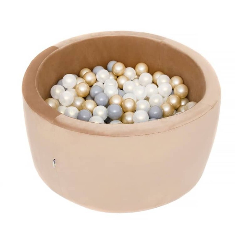 Toys & Play Misioo Ball Pits | Gold Velvet Ball Pit 90X40 | Shimmer