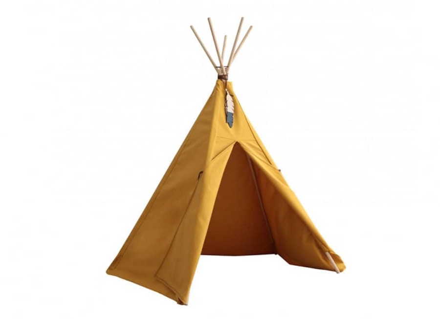 Nursery & Interior Nobodinoz Teepee, Tents & Tunnels | Tipi Nevada Farniente Yellow