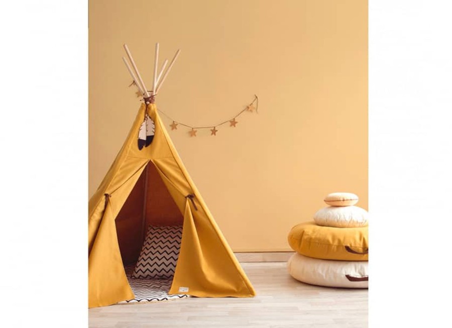 Nursery & Interior Nobodinoz Teepee, Tents & Tunnels | Tipi Nevada Farniente Yellow