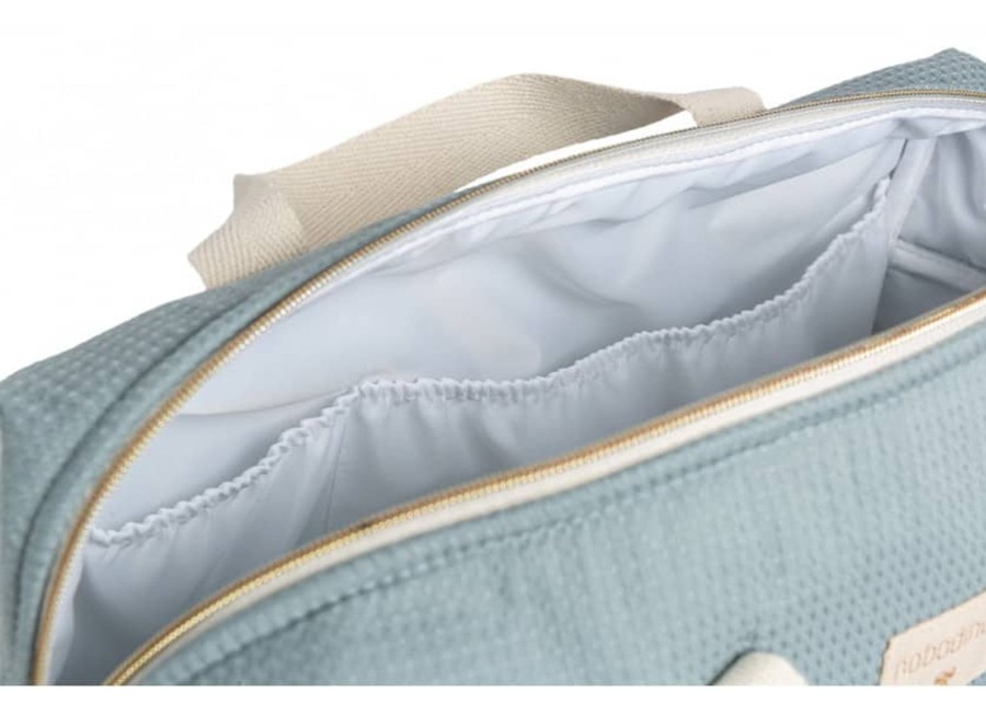 Mealtimes & Care Nobodinoz Changing Bags | Gala Waterproof Changing Bag Stone Blue