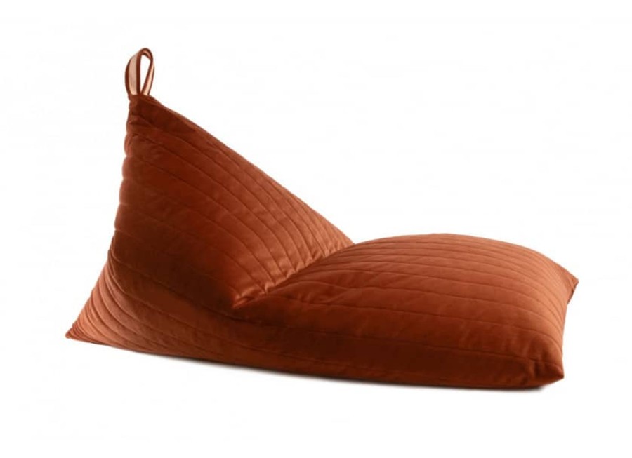 Nursery & Interior Nobodinoz Cushions | Essaouira Beanbag Velvet Wild Brown