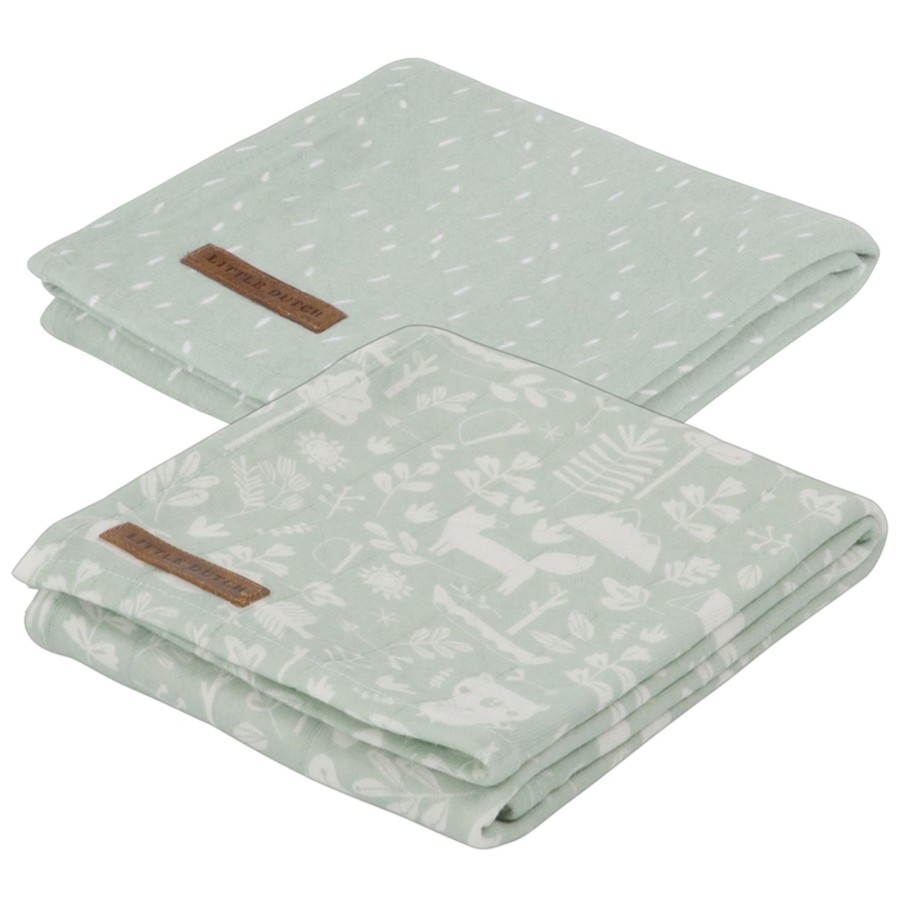 Nursery & Interior Little Dutch Muslins & Swaddles | Muslin Cloths 70 X 70 Adventure - Mint