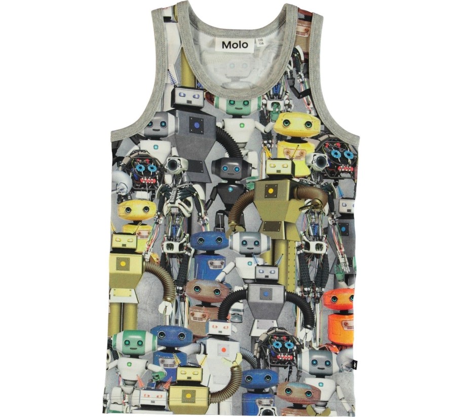 Clothing & Accessories Molo Boys 2-12 Years | Jim Robots Top