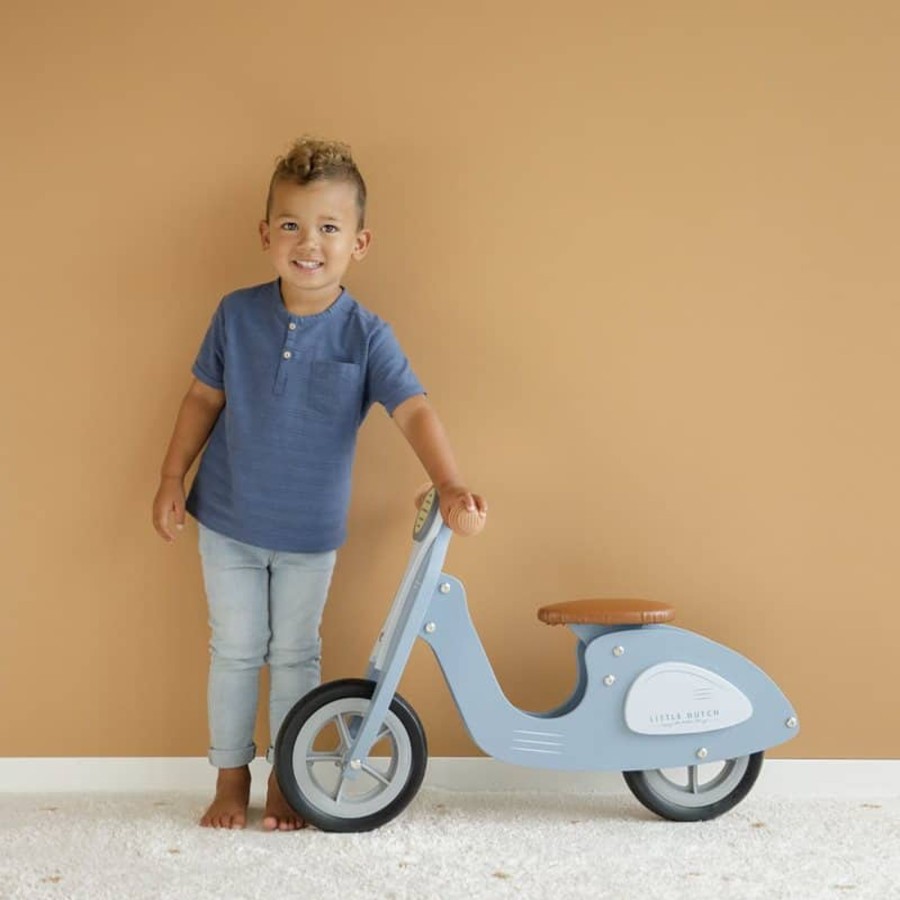 Toys & Play Little Dutch Wooden Toys | Scooter Hout Blue