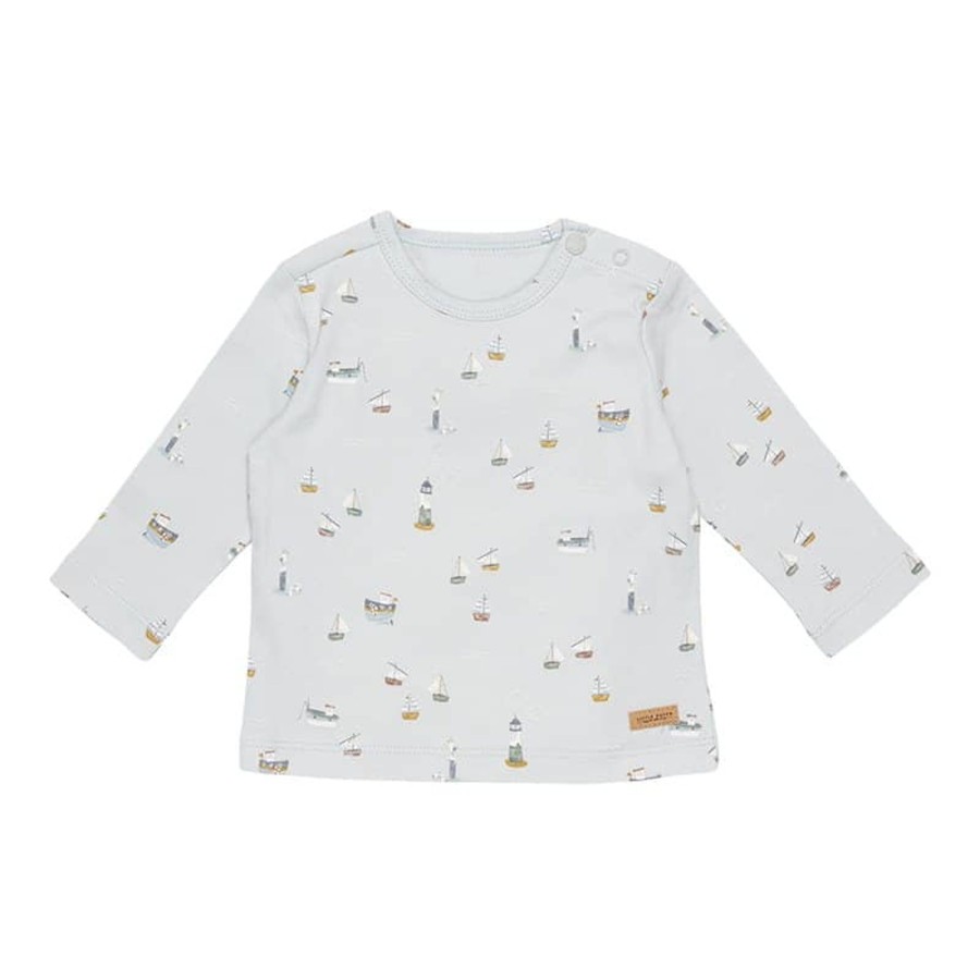 Clothing & Accessories Little Dutch Baby 0-2 Years | T-Shirt Long Sleeves Sailors Bay Blue