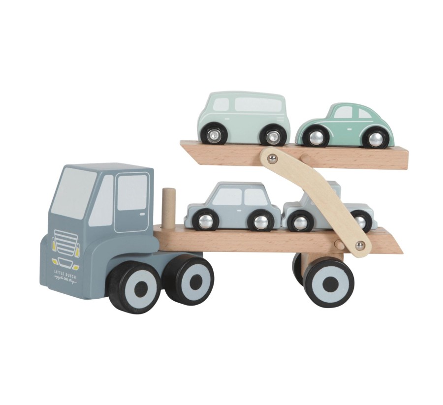 Toys & Play Little Dutch Cars & Transport | Wooden Transport Truck With Cars