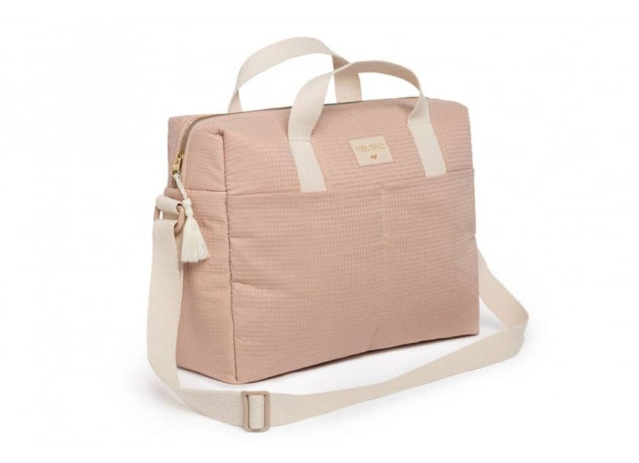 Mealtimes & Care Nobodinoz Changing Bags | Gala Waterproof Changing Bag Misty Pink