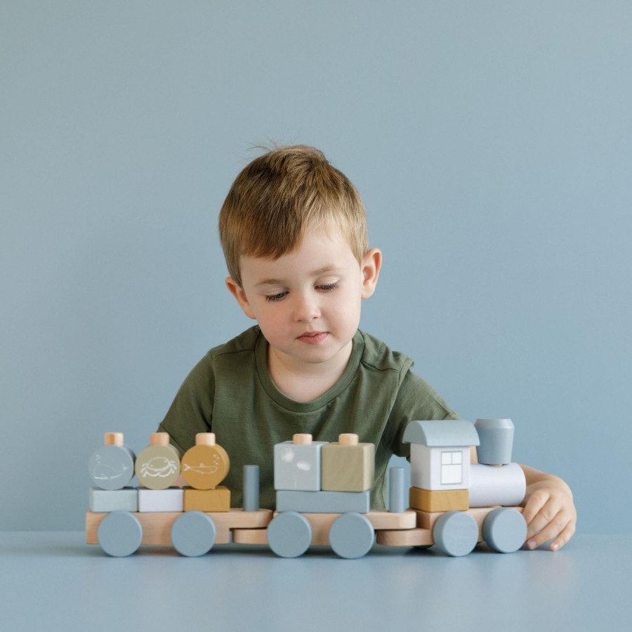 Outdoor Little Dutch Accessories | Stacking Train Blue