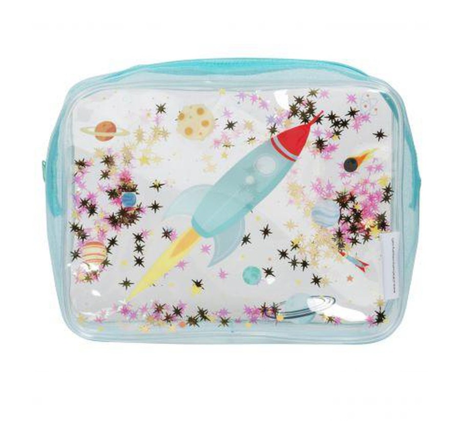 Clothing & Accessories A Little Lovely Company Kids Backpacks | Toiletry Bag - Space