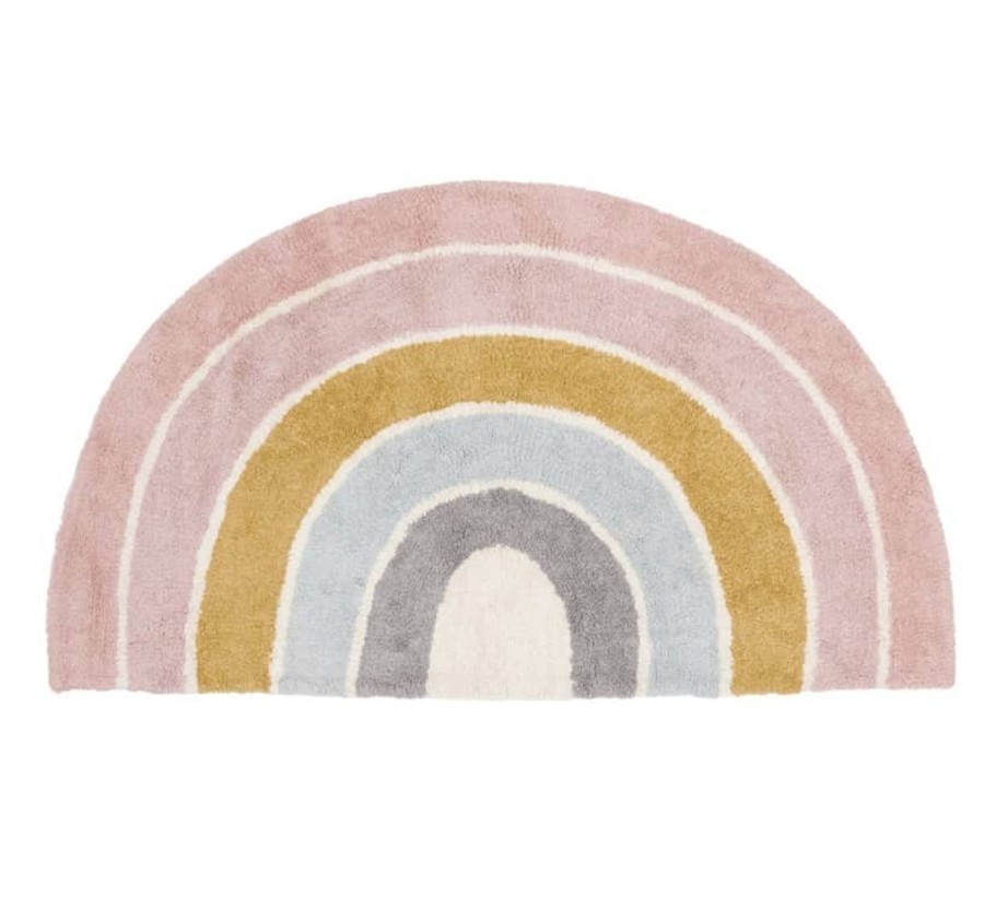 Outdoor Little Dutch Accessories | Rug Rainbow Shape Pure Pink 80X130Cm