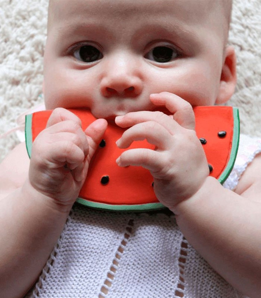 Toys & Play Oli & Carol Rattles & Teethers | Wally The Watermelon Teething Toy