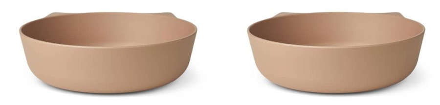 Mealtimes & Care Liewood Dinner Sets | Solina Bowl - 2 Pack Cat / Pale Tuscany