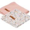 Nursery & Interior Little Dutch Muslins & Swaddles | Muslin Cloths 70 X 70 Pure Pink /Spring Flowers