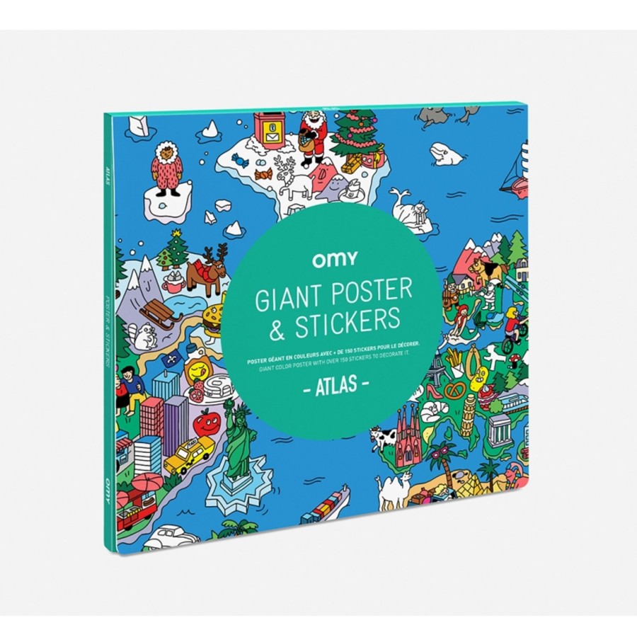 Toys & Play OMY Crafts | Giant Poster & Stickers - Atlas