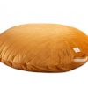 Nursery & Interior Nobodinoz Cushions | Sahara Floor Cushion / Bean Bag Velvet Farniente Yellow