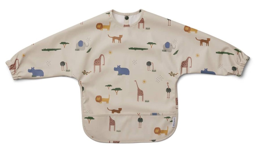 Mealtimes & Care Liewood Bibs & Overalls | Merle Cape Bib - Safari Sandy Mix