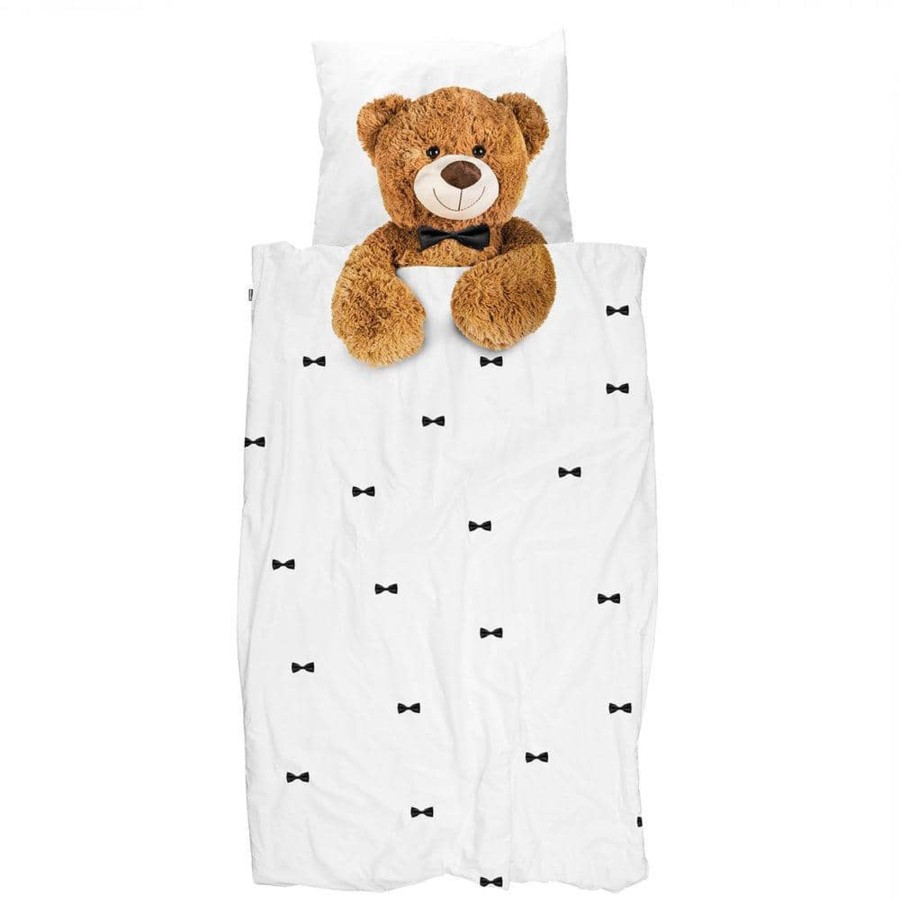 Nursery & Interior Snurk Duvet & Pillowcases | Ted Organic Bed Linen Set- Double