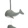 Nursery & Interior Little Dutch Mobiles | Music Box Whale Ocean Mint